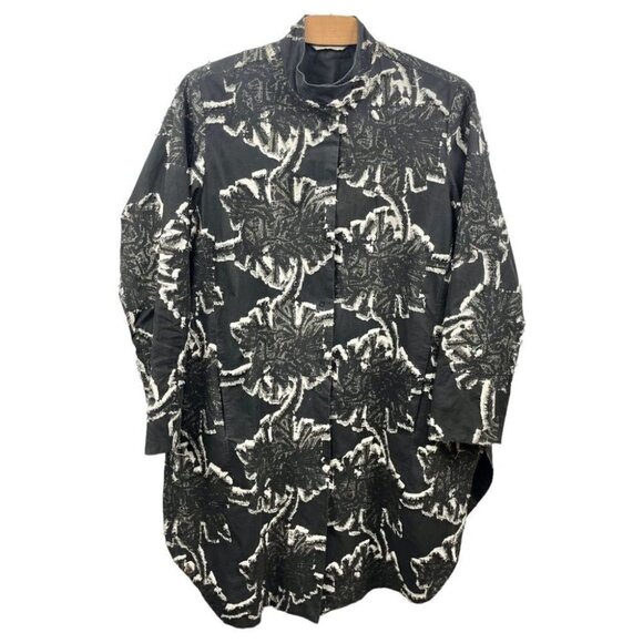 * Annette Gortz Bow Burnout Zen Button Front Jacket Size L - Picture 2 of 9